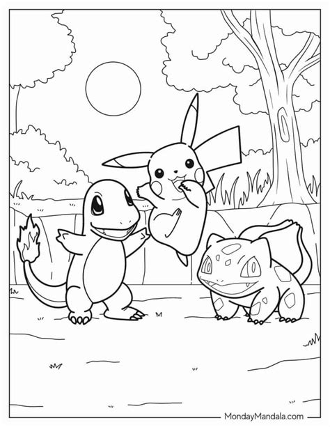 pokemon colring pages|52 Pokemon Coloring Pages (Free PDF Printables)